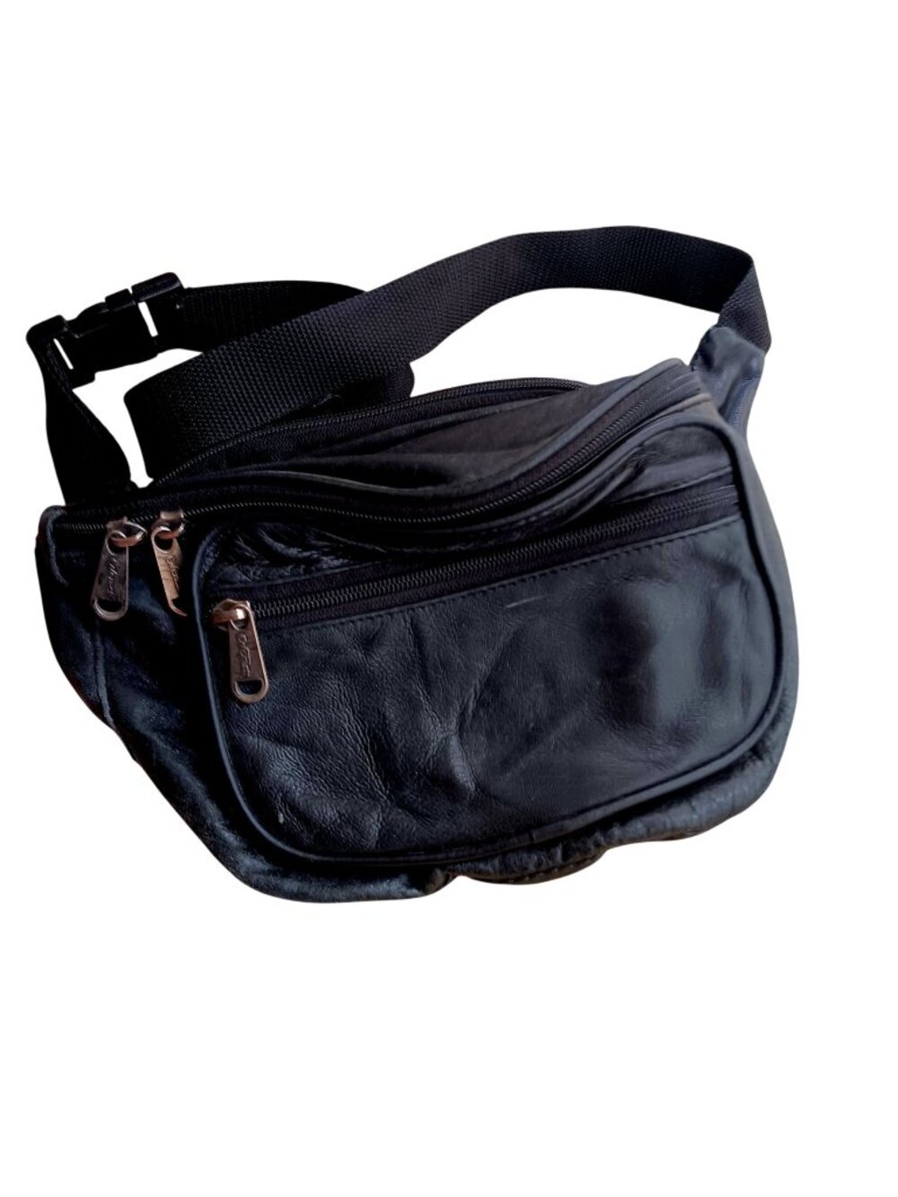 Vtg 90s Fanny Pack Everest Leather Waist Bag Crossbody Unisex Adjustable